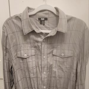 Button down cotton flannel